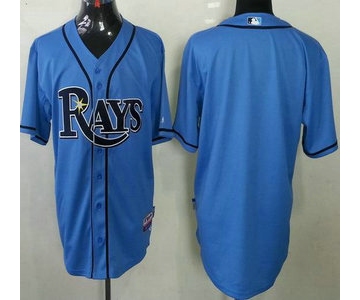 Tampa Bay Rays Blank Light Blue MLB Jersey