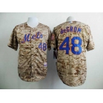 Men's New York Mets #48 Jacob DeGrom 2014 Camo Jersey