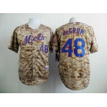 Men's New York Mets #48 Jacob DeGrom 2014 Camo Jersey