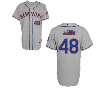 Men's New York Mets #48 Jacob DeGrom Gray Jersey