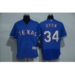 Men's Texas Rangers #34 Nolan Ryan Retired Royal Blue 2016 Flexbase Stitched Baseball Jersey