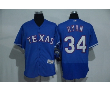 Men's Texas Rangers #34 Nolan Ryan Retired Royal Blue 2016 Flexbase Stitched Baseball Jersey
