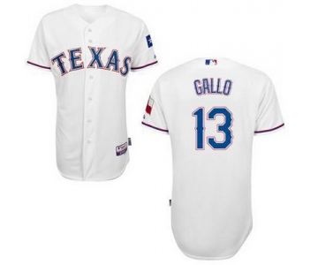 Men's Texas Rangers #13 Joey Gallo 2014 White Jersey