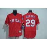 Men's Texas Rangers #29 Adrian Beltre Red 2016 Flexbase Stitched Baseball Jersey