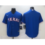 Men's Texas Rangers Blank Blue Stitched MLB Cool Base Nike Jersey