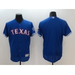Men's Texas Rangers Blank Royal Blue 2016 Flexbase Majestic Baseball Jersey