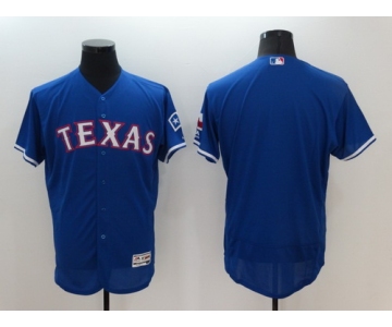 Men's Texas Rangers Blank Royal Blue 2016 Flexbase Majestic Baseball Jersey