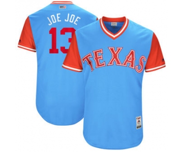 Men's Texas Rangers Joey Gallo Joe Joe Majestic Light Blue 2017 Players Weekend Authentic Jersey