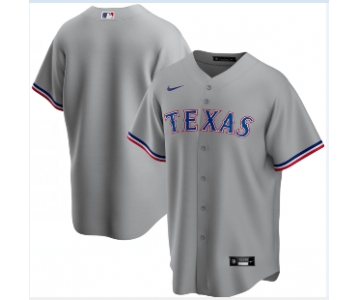 Nike Texas Rangers Road Replica Blank Team Gray Jersey
