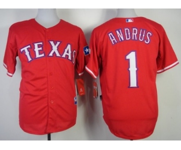 Texas Rangers #1 Elvis Andrus 2014 Red Jersey