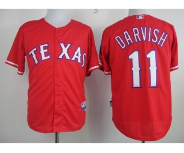Texas Rangers #11 Yu Darvish 2014 Red Jersey