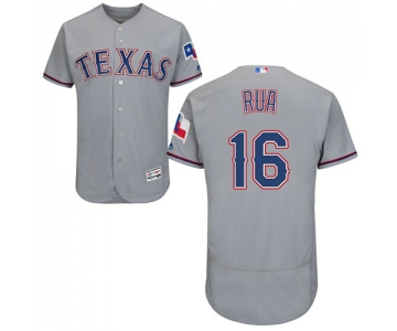 Texas Rangers #16 Ryan Rua Grey Flexbase Authentic Collection Stitched Baseball Jersey