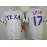 Texas Rangers #17 Shin-Soo Choo 2014 White Jersey