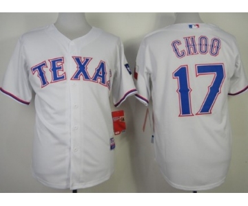 Texas Rangers #17 Shin-Soo Choo 2014 White Jersey