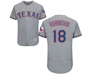 Texas Rangers #18 Drew Robinson Grey Flexbase Authentic Collection Stitched Baseball Jersey