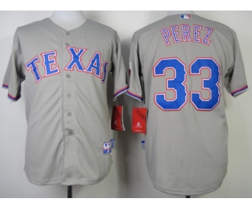 Texas Rangers #33 Martin Perez 2014 Gray Jersey