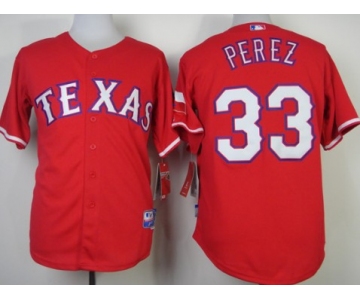 Texas Rangers #33 Martin Perez 2014 Red Jersey