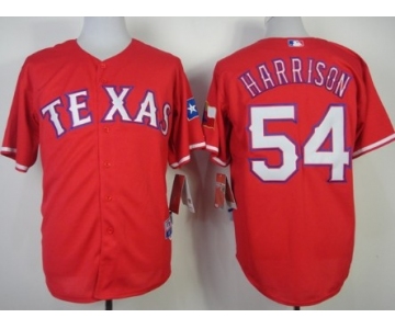 Texas Rangers #54 Matt Harrison 2014 Red Jersey