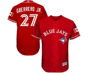 Men's Toronto Blue Jays #27 Vladimir Guerrero Jr. Red Flexbase Authentic Collection Canada Day Stitched Baseball Jersey