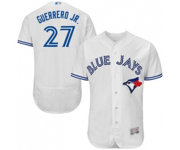 Men's Toronto Blue Jays #27 Vladimir Guerrero Jr. White Flexbase Authentic Collection Stitched Baseball Jersey