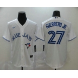 Men's Toronto Blue Jays #27 Vladimir Guerrero Jr. White Stitched MLB Cool Base Nike Jersey