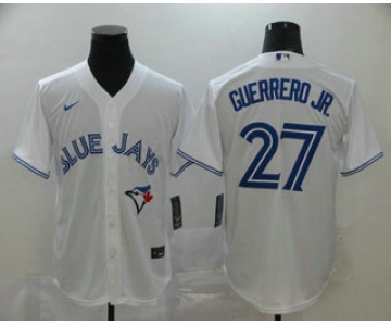 Men's Toronto Blue Jays #27 Vladimir Guerrero Jr. White Stitched MLB Cool Base Nike Jersey