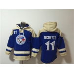 Men's Toronto Blue Jays #11 Bo Bichette Royal Ageless Must-Have Lace-Up Pullover Hoodie