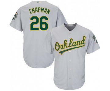 Athletics #26 Matt Chapman Grey Cool Base Stitched Youth Baseball Jersey