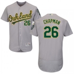Men's Oakland Athletics #26 Matt Chapman Grey Flexbase Authentic Collection Stitched Baseball Jersey