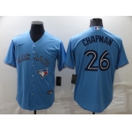 Men's Toronto Blue Jays #26 Matt Chapman Light Blue Stitched MLB Cool Base Nike Jersey