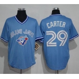 Blue Jays #29 Joe Carter Light Blue Cooperstown Throwback Stitched MLB Jersey