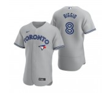 MLB Toronto Blue Jays #8 Cavan Biggio Gray 2020 Nike FlexBase Jersey