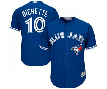 Men's Toronto Blue Jays #10 Bo Bichette Royal Cool Base Jerse