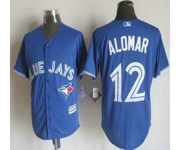 Men's Toronto Blue Jays #12 Roberto Alomar Alternate Blue 2015 MLB Cool Base Jersey