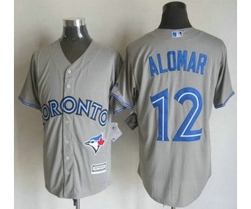 Men's Toronto Blue Jays #12 Roberto Alomar White Retired Player 2015 MLB Cool Base Jersey