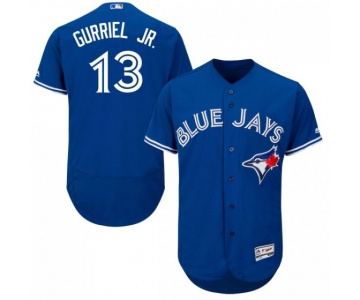Men's Toronto Blue Jays #13 Lourdes Gurriel Jr. Blue Flex Base Stitched MLB Jersey