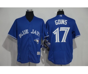 Men's Toronto Blue Jays #17 Ryan Goins Royal Blue 2016 Flexbase Majestic Baseball Jersey