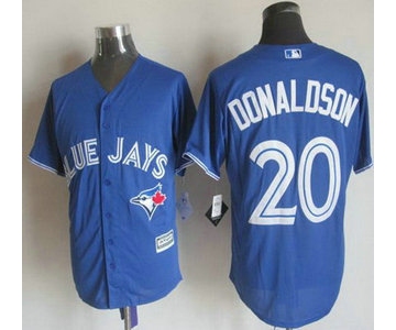 Men's Toronto Blue Jays #20 Josh Donaldson Alternate Blue 2015 MLB Cool Base Jersey