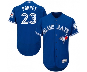 Men's Toronto Blue Jays #23 Dalton Pompey Royal Blue 2016 Flexbase Majestic Baseball Jersey