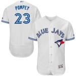Men's Toronto Blue Jays #23 Dalton Pompey White Home 2016 Flexbase Majestic Baseball Jersey