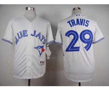 Men's Toronto Blue Jays #29 Devon Travis White Jersey