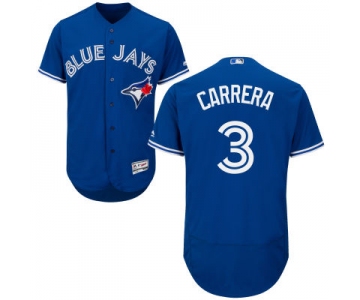 Men's Toronto Blue Jays #3 Ezequiel Carrera Royal Blue 2016 Flexbase Majestic Baseball Jersey