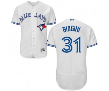 Men's Toronto Blue Jays #31 Joe Biagini White Home 2016 Flexbase Majestic Baseball Jersey
