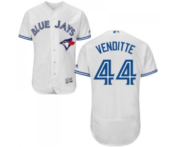 Men's Toronto Blue Jays #44 Pat Venditte White Home 2016 Flexbase Majestic Baseball Jersey