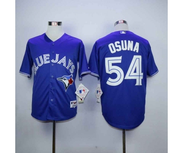 Men's Toronto Blue Jays #54 Roberto Osuna Blue Cool Base Jersey