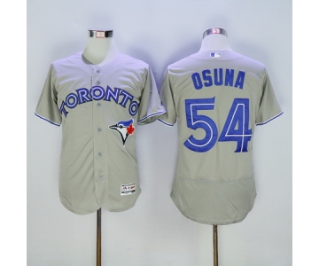 Men's Toronto Blue Jays #54 Roberto Osuna Gray 2016 Flexbase Majestic Baseball Jersey
