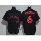 Men's Toronto Blue Jays #6 Marcus Stroman Lights Out Black Fashion Stitched MLB Majestic Cool Base Jersey