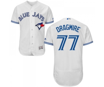 Men's Toronto Blue Jays #77 Brady Dragmire White Home 2016 Flexbase Majestic Baseball Jersey