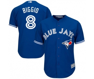 Men's Toronto Blue Jays #8 Cavan Biggio Replica Royal Blue Cool Base Alternate Jersey