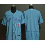 Men's Toronto Blue Jays Blank Blue Stitched MLB Flex Base Nike Jersey
